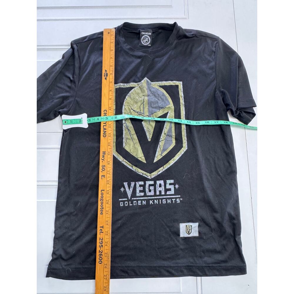 Las Vegas Golden Knights T Shirt Mens Medium Black Calhoun Short Sleeve NHL Tee - Picture 5 of 5